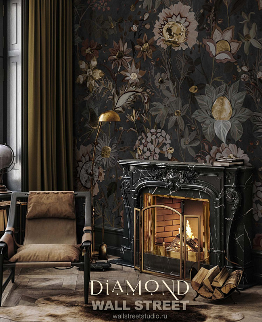 Фотообои в интерьере артикул Diamond 4, DIAMOND, Wall street