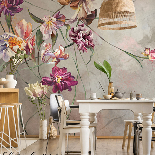 Фотообои в интерьере артикул Floreale-24: 1, FLOREALE 24, Wall street